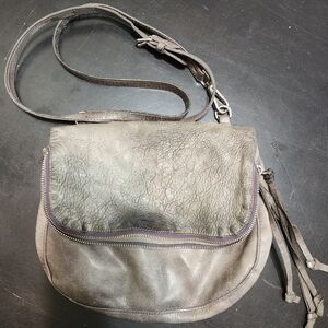 Roots Leather Crossbody Bag Purse